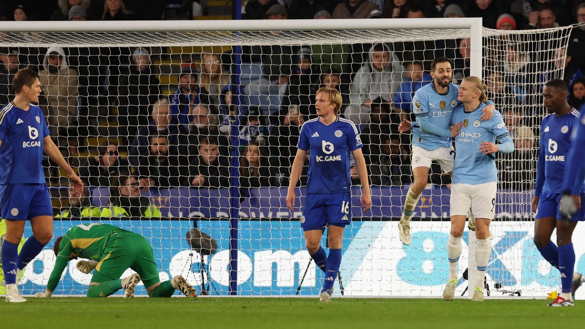 Manchester City deplasmanda Leicester City'yi yendi