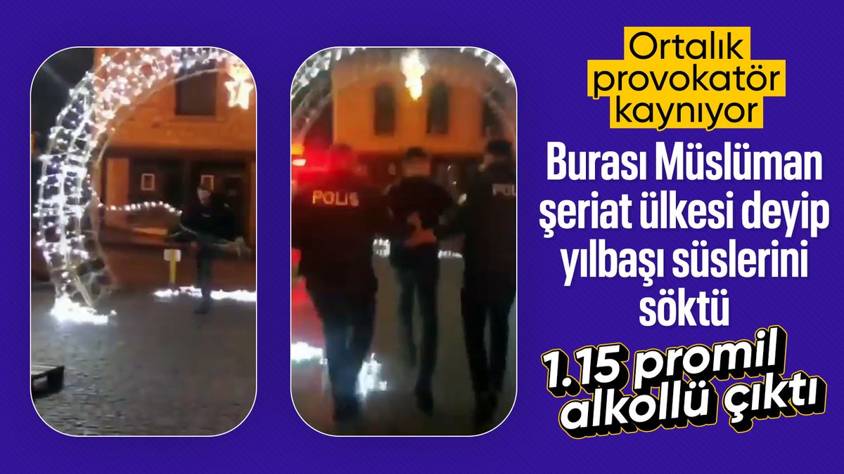 Eskişehir’de dini söylemlerle yeni yıl pazarına saldıran şahıs alkollü çıktı
