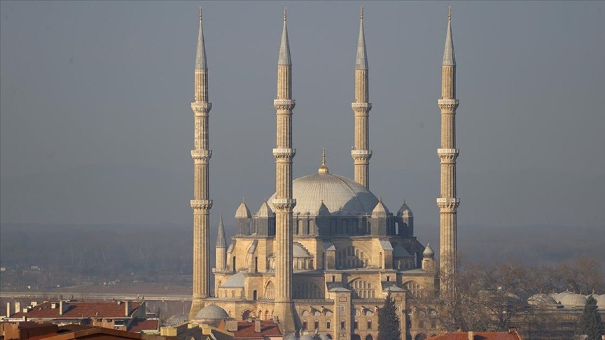 Edirne'de Selimiye Camii'nin restorasyonunda son dokunuşlar