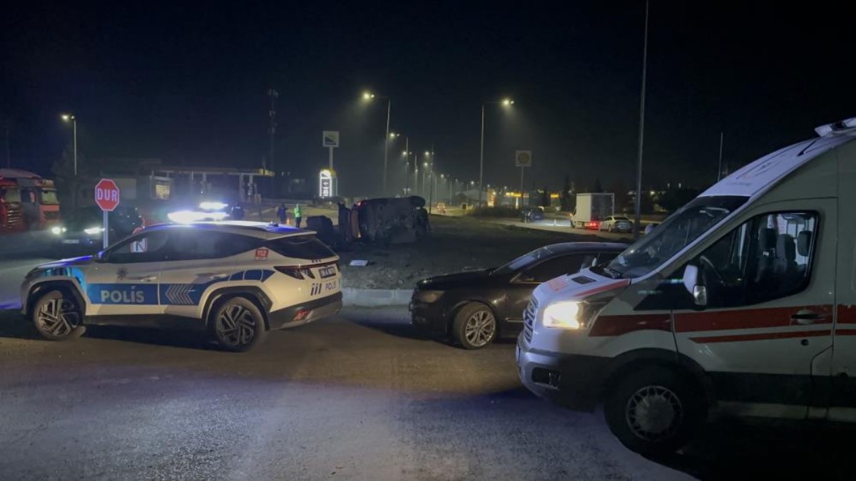 Tekirdağ'da trafik kazası! Emniyet kemeri hayat kurtardı