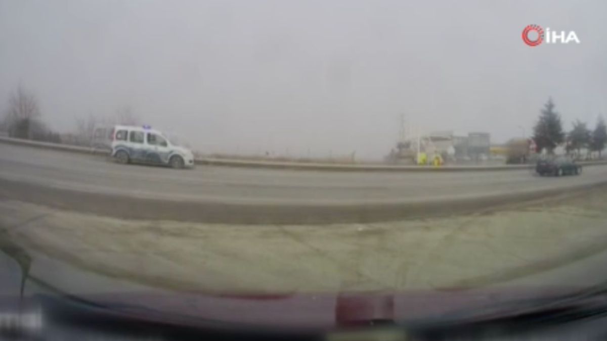 Ankara’da sürücü polisin dur ihtarına uymayarak kaçtı