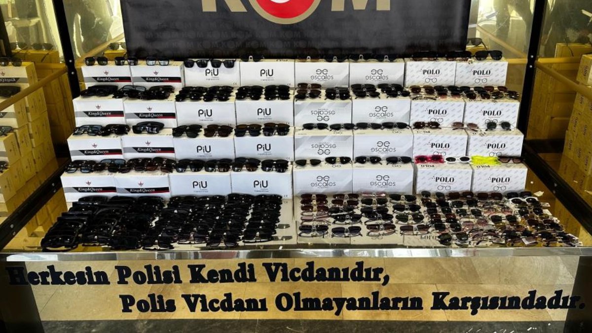 Kocaeli'de 169 bin gümrük kaçağı güneş gözlüğü ele geçirildi