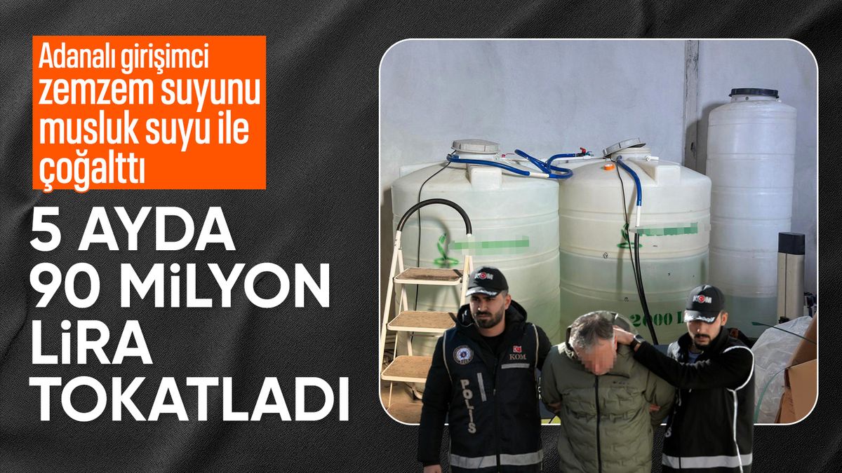 Adana’da zemzem suyuna musluk suyu karıştırdı: Şimdiye kadar şikayet gelmedi