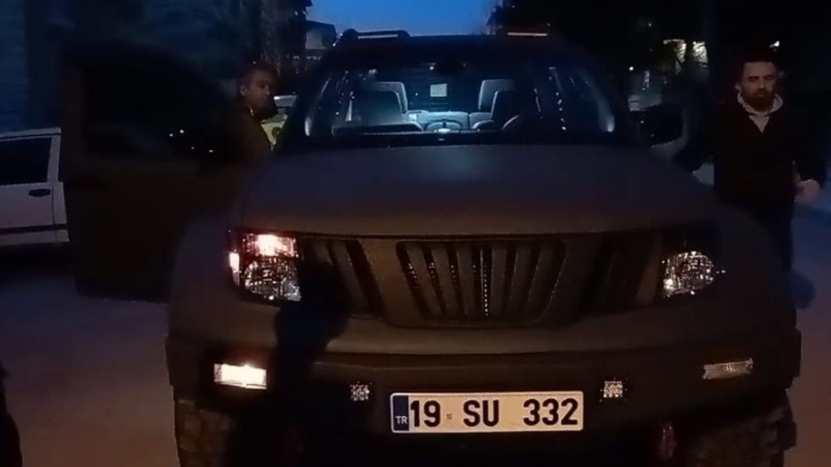 Çorum'da polis sireni kullanan sürücüye 138 bin lira ceza