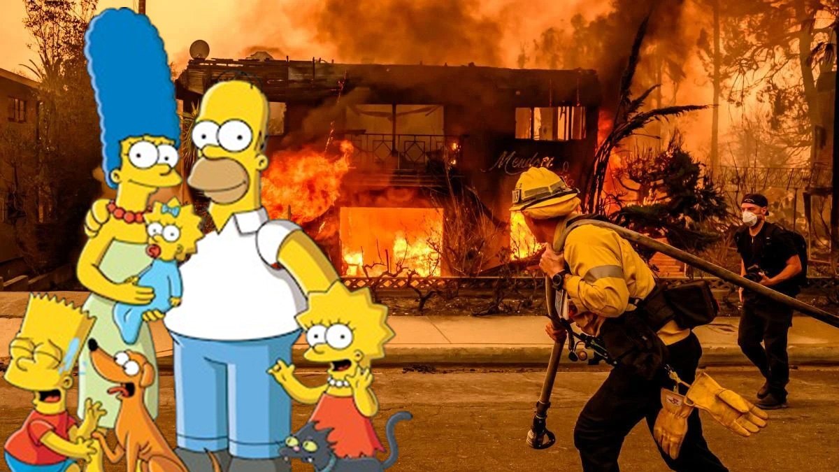 20 yıl öncesinden bilmişler! Simpsonlar’ın çarpıcı ABD yangını detayı şoke etti