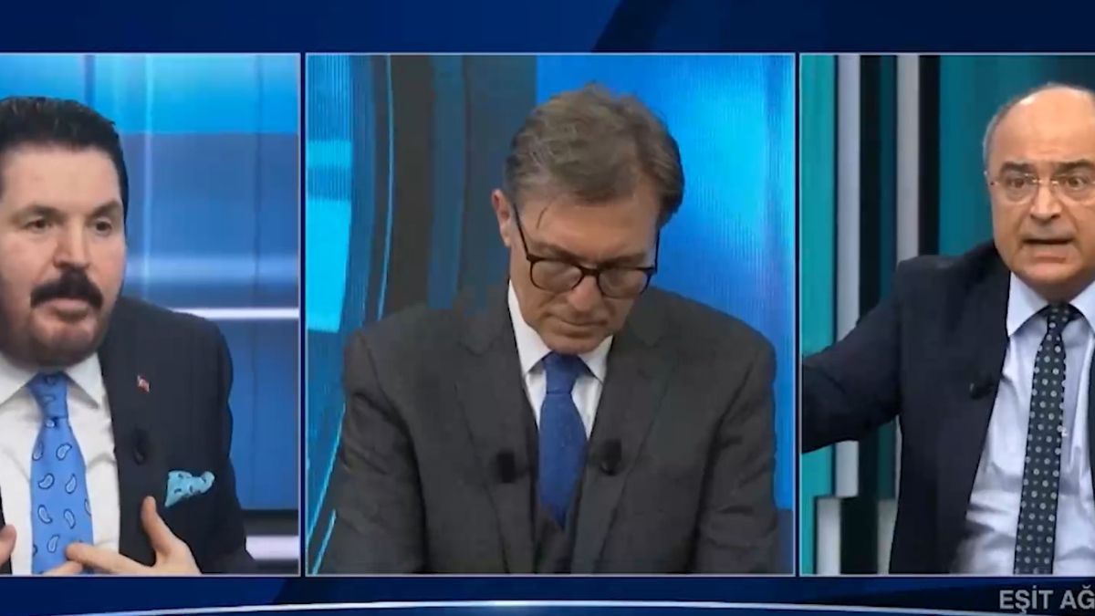 tv100 canlı yayınında 'çapsız' tartışması