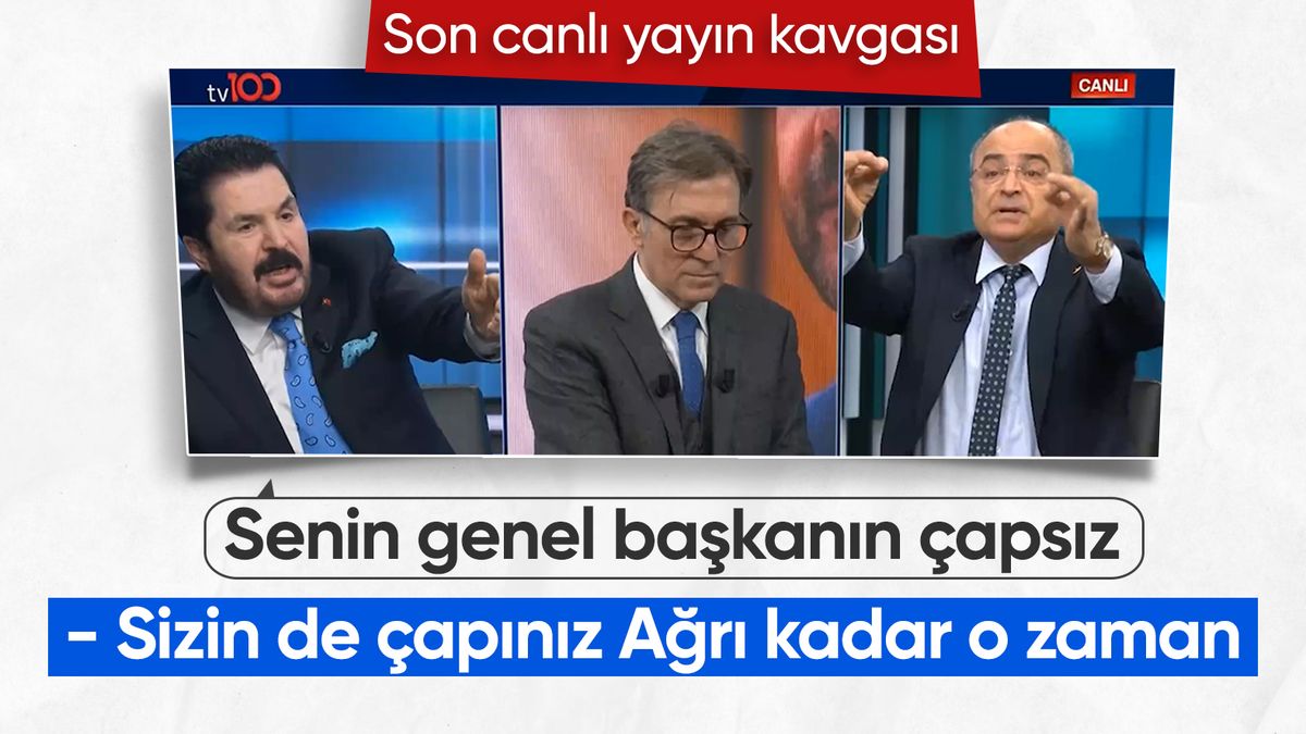 tv100 canlı yayınında ‘çapsız’ tartışması
