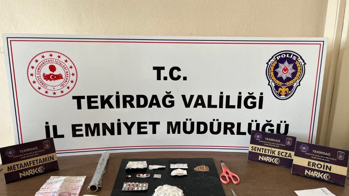 Tekirdağ'da uyuşturucu operasyonu