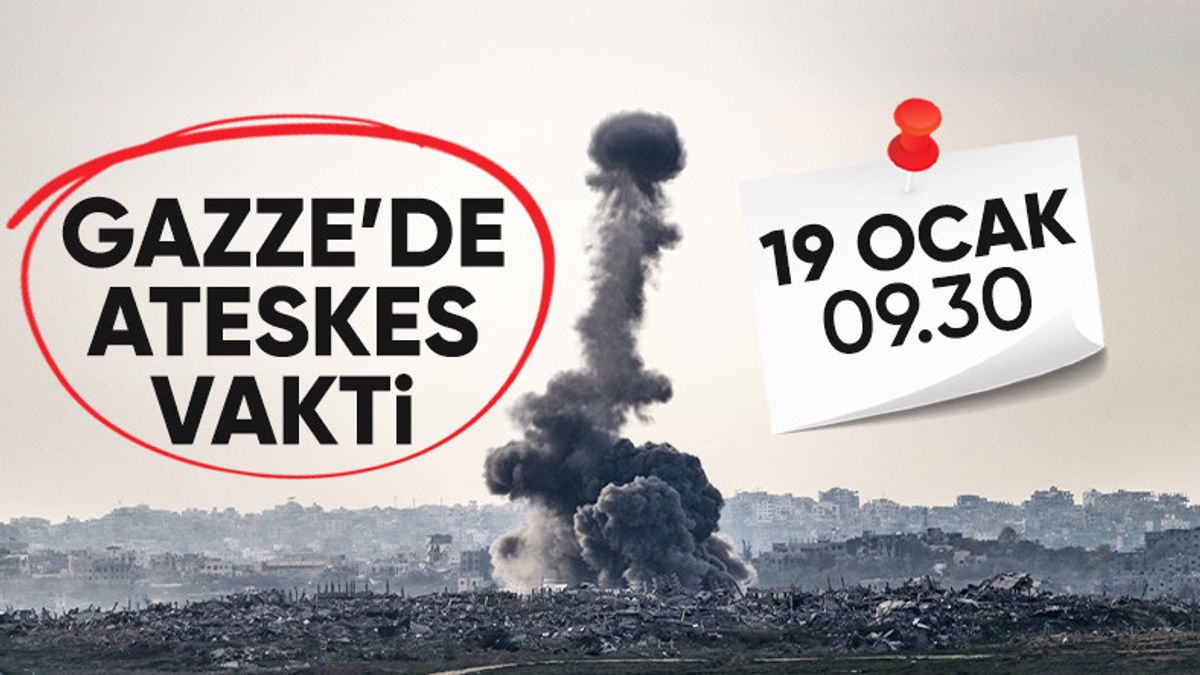 Gazze’de ateşkes yarın sabah 09.30’da yürürlüğe girecek Gazze’de ateşkes yarın sabah 09.30’da yürürlüğe girecek