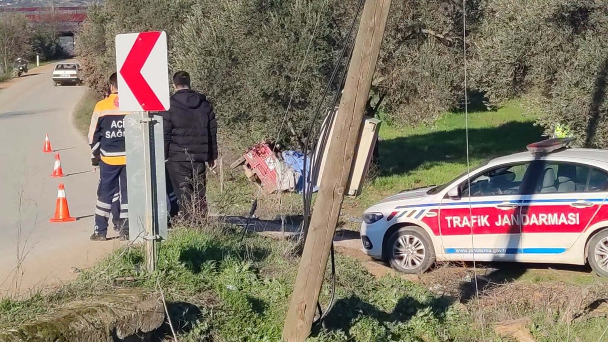 İzmir'de 3 tekerlekli motosiklet zeytin ağacına çarptı; 2 kardeş öldü