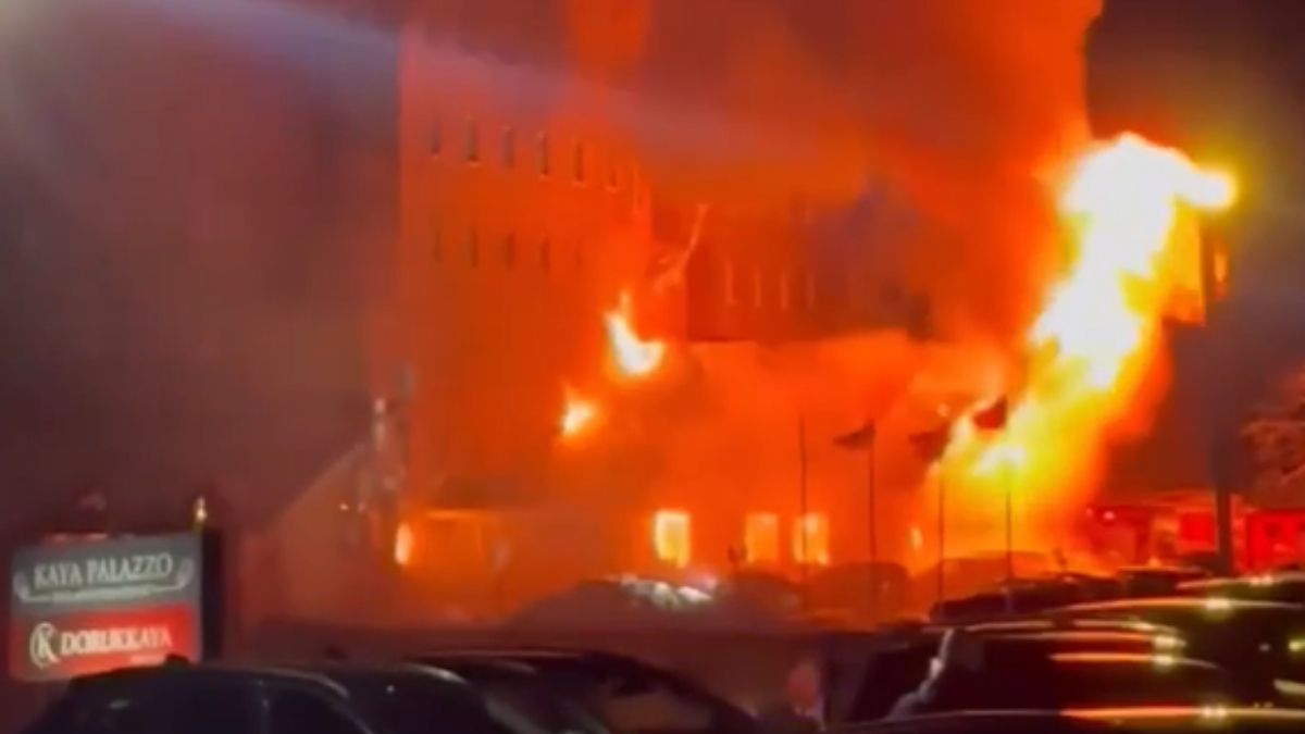 Bolu Kartalkaya'da otel yangını