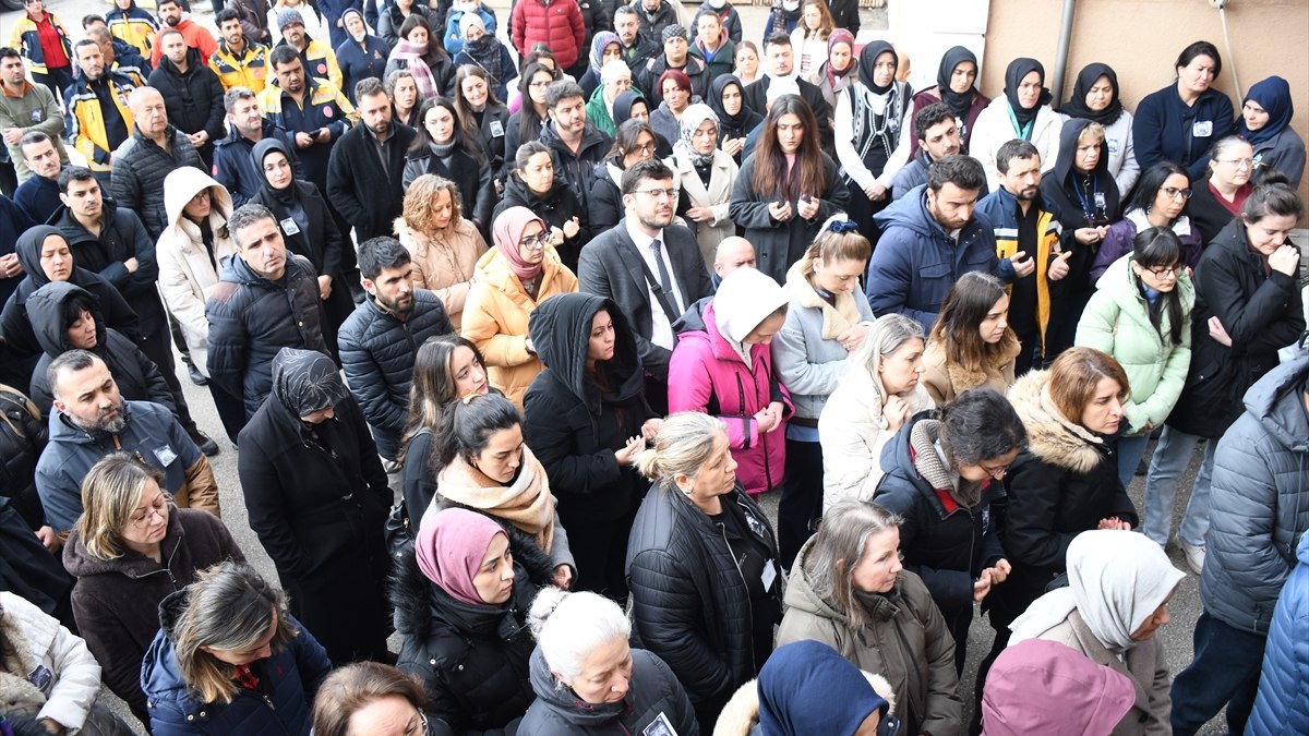 Bolu'da otel yangınında ölen doktora çalıştığı hastanede veda töreni