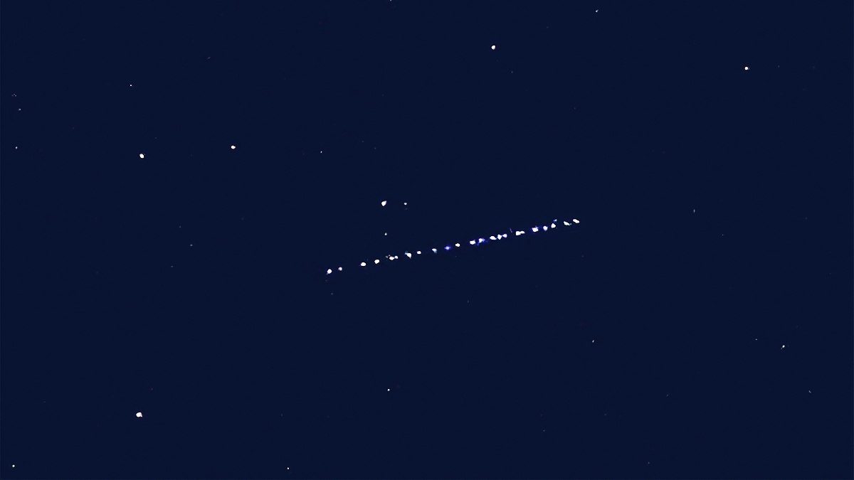 Starlink uyduları Bitlis semalarında görüldü