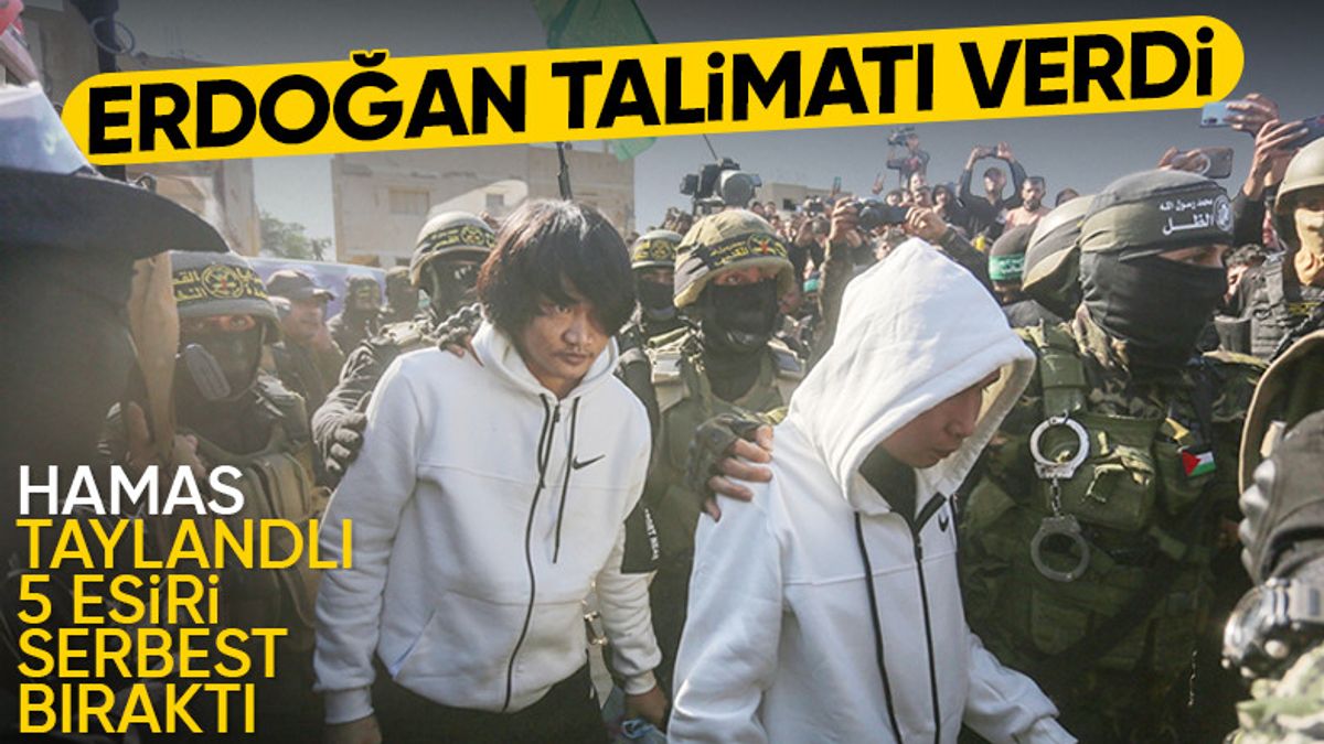Cumhurbaşkanı Erdoğan’ın talimatıyla Taylandlı 5 rehine Gazze’de serbest bırakıldı Cumhurbaşkanı Erdoğan’ın talimatıyla Taylandlı 5 rehine Gazze’de serbest bırakıldı