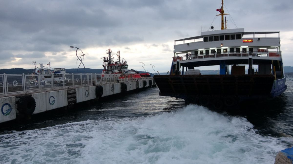 Çanakkale Boğazı'nda bir yolcu feribottan denize düştü