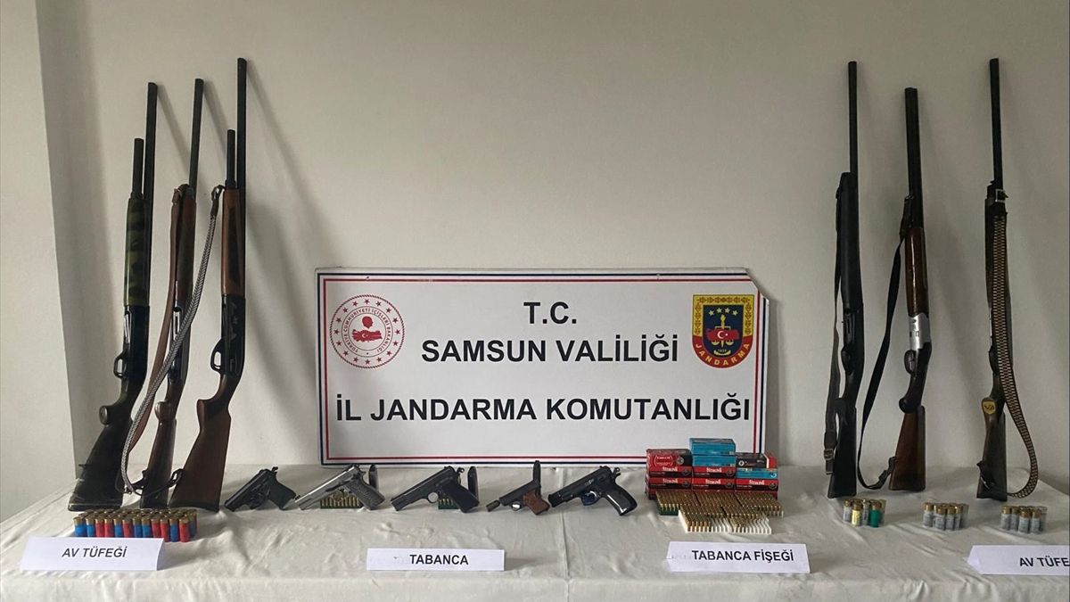 Samsun'da silah kaçakçılarına yönelik operasyon