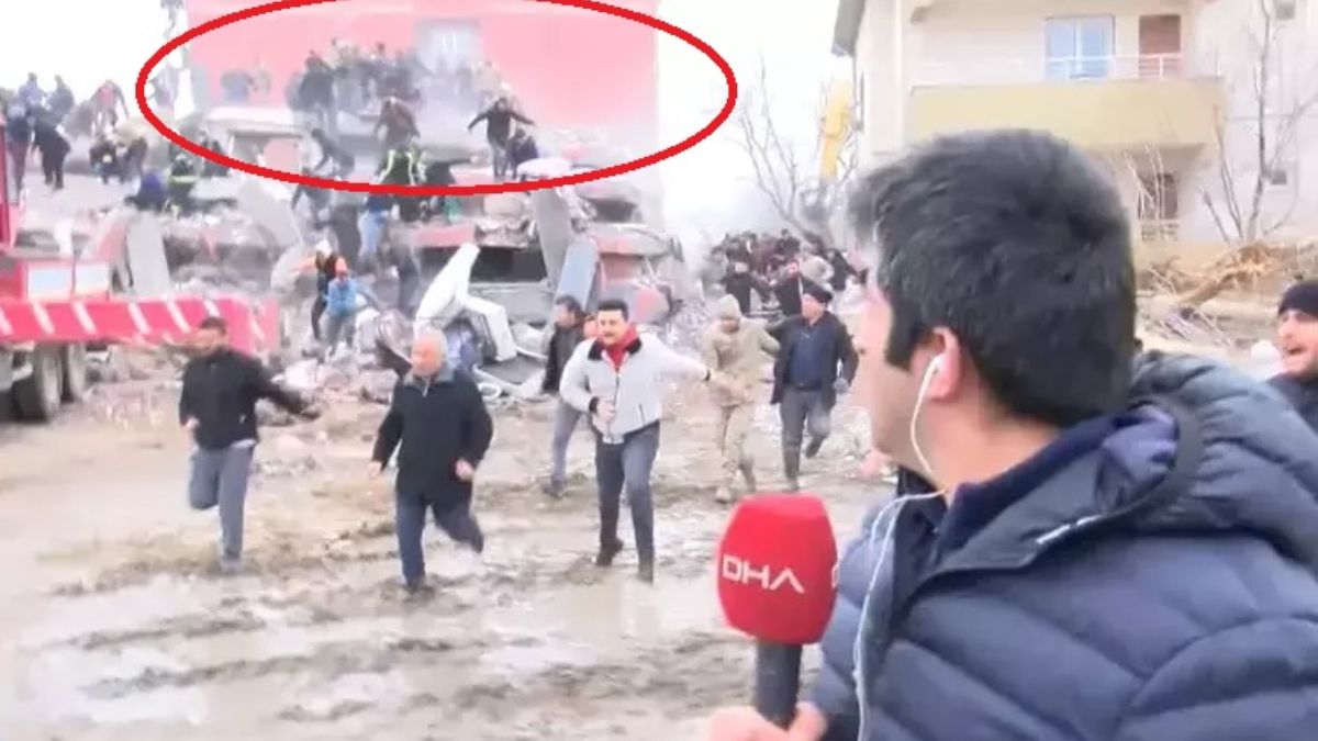 Kahranmanmaraş'ta depremden canlı yayında kurtuldu, yaşadıklarını anlattı