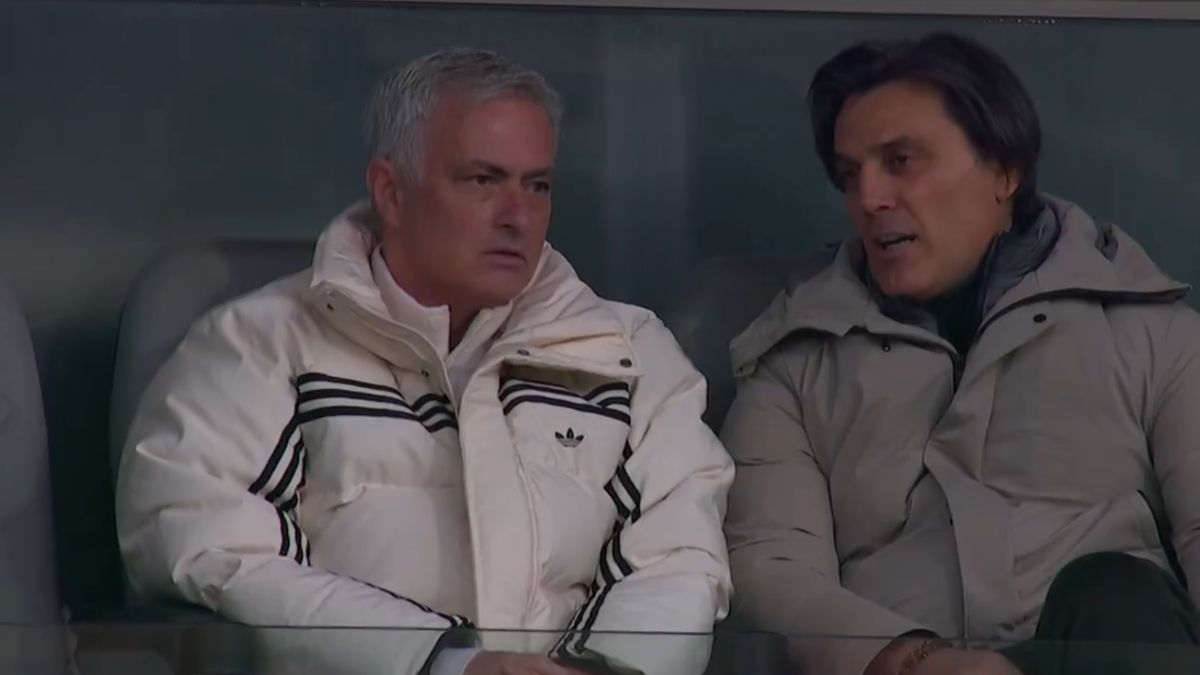 Jose Mourinho ve Vincenzo Montella beraber maç izledi