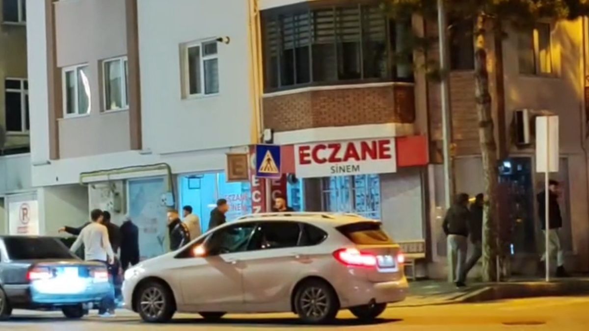Bolu'da yumrukların havada uçuştuğu kavgada silah sesleri yükseldi