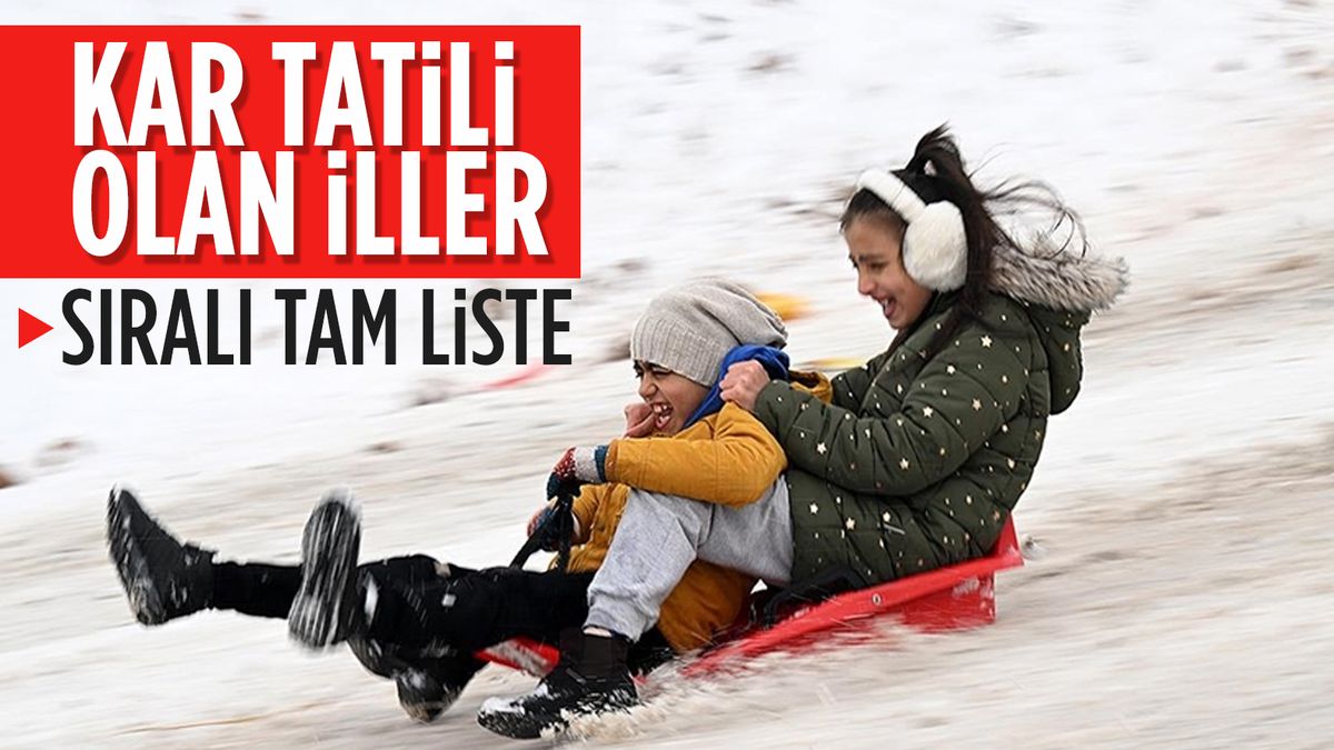 Eğitime kar engeli! Bazı illerde okullar tatil edildi