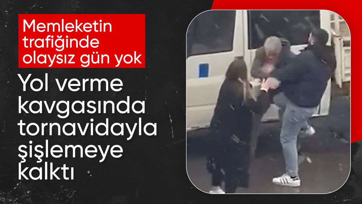 İstanbul Pendik’te trafikte tornavidalı yol verme kavgası