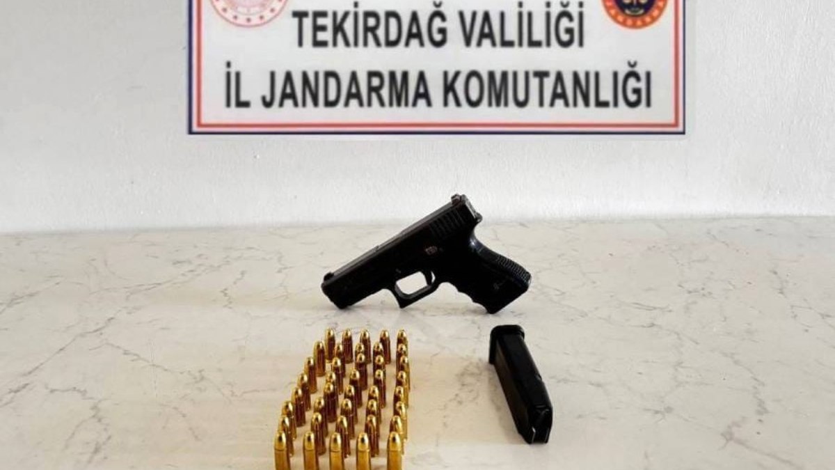 Tekirdağ'da jandarmadan uyuşturucu ve silah operasyonu