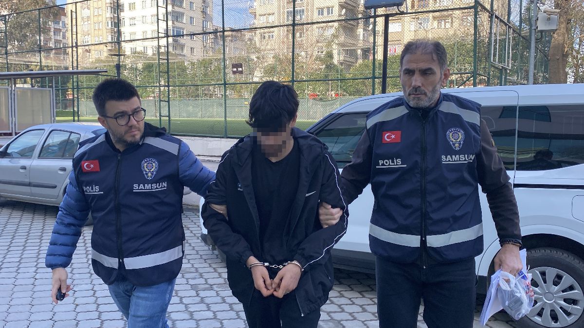 Samsun’da nişanlısını parkta darbetti
