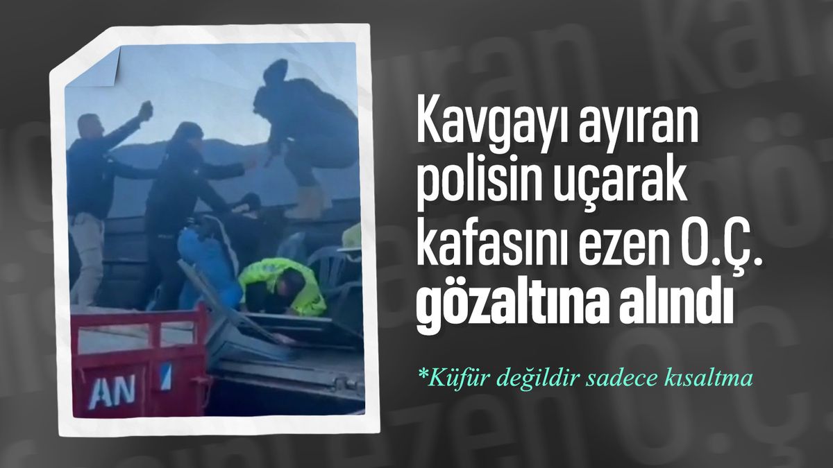 Aydın’da kavgayı ayıran polise saldırı anı kamerada Aydın’da kavgayı ayıran polise saldırı anı kamerada