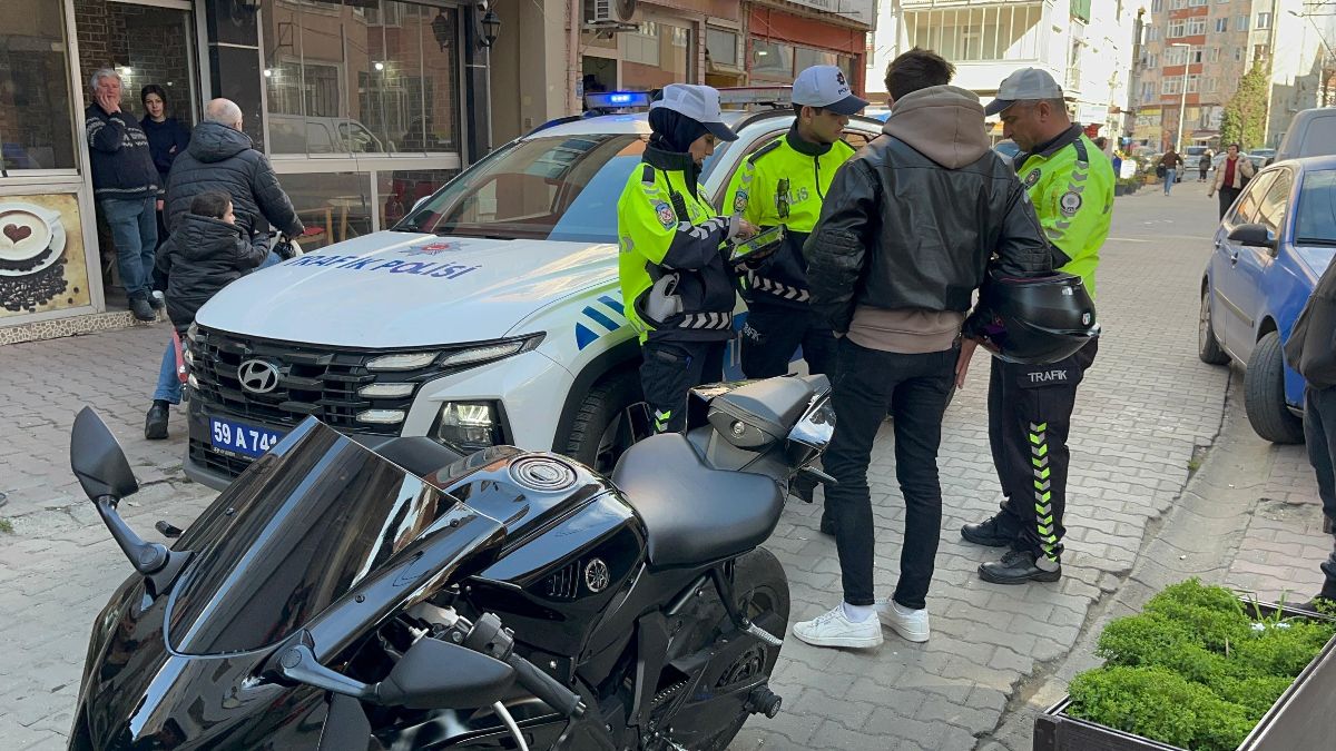 Tekirdağ’da trafiği tehlikeye atan sürücüye 20 bin lira para cezası