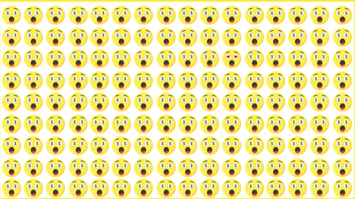 Görsel zeka testi: Resimdeki farklı emojiyi 5 saniyede bulanlar dahi kabul ediliyor