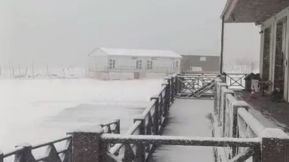 Karabük'ün yüksek kesimlerinde kar yağışı