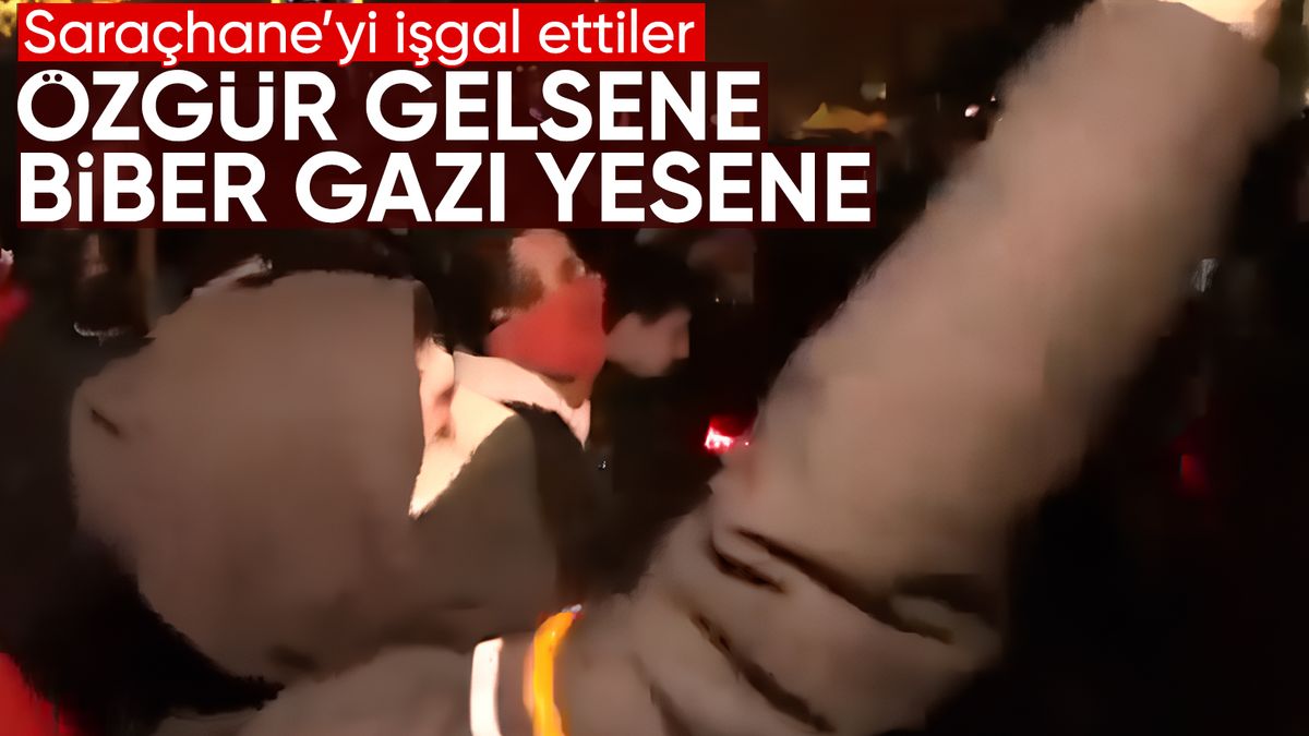 Saraçhane’de eylemcilerden Özgür Özel’e çağrı: Özgür gelsene biber gazı yesene