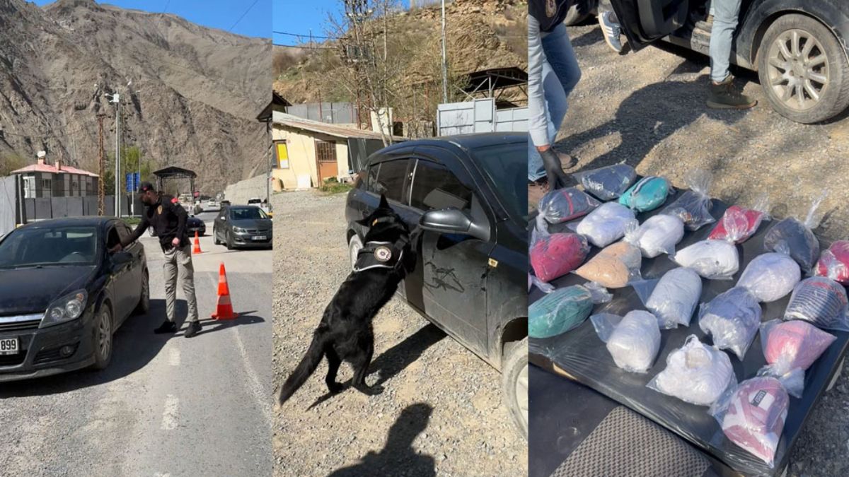 Hakkari'de yakıt deposunda 21 kilo uyuşturucu bulundu