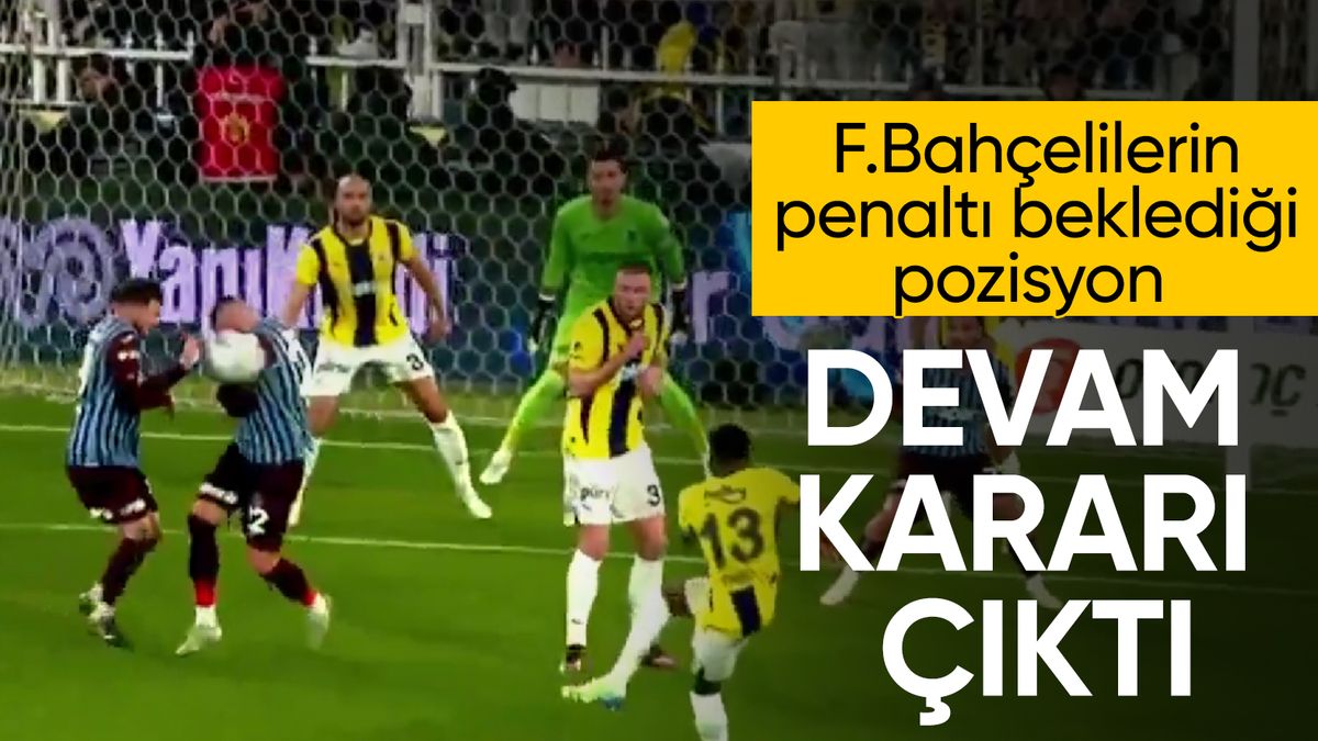 Fenerbahçe’nin Trabzonspor maçında penaltı beklentisi