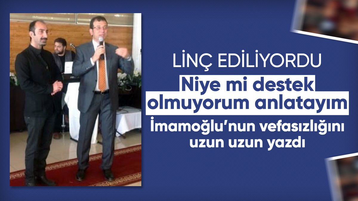 Metin Yıldız'dan 'İmamoğlu'nu niye desteklemiyorsun' diyenlere: Çok yoğunum