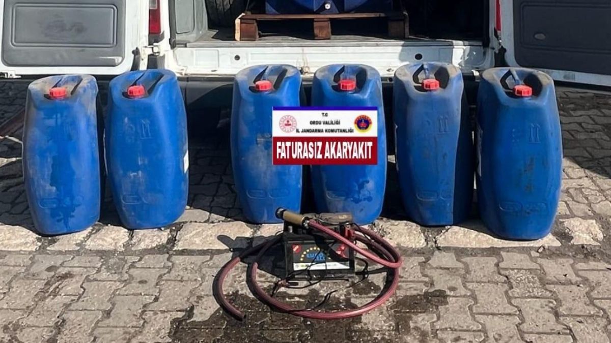 Ordu’da faturasız akaryakıt satan şüpheli yakalandı
