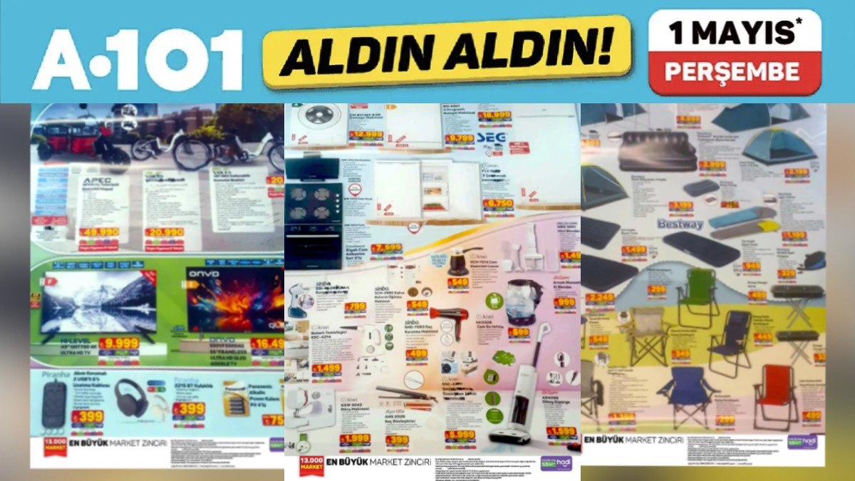 A101 raflarını doldurdu: Çadır, şişme koltuk, uyku tulumu, yastık, şişme yatak…