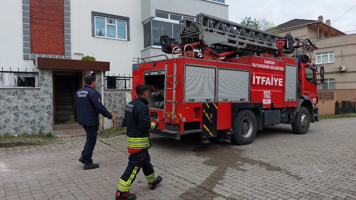 Samsun'da yangında dumandan zehirlenen bir kişi hayatını kaybetti
