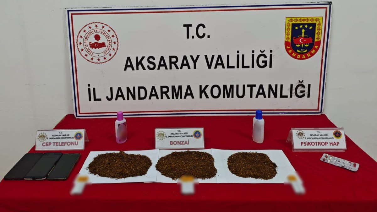 Aksaray'da jandarmadan uyuşturucu operasyonu: 3 tutuklama