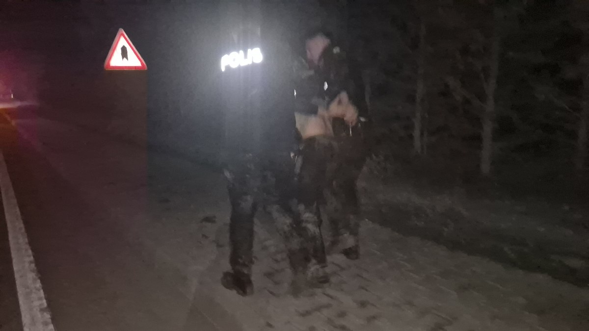 Bartın'da polisler ve bir şüpheli arasındaki kovalamaca bataklıkta bitti
