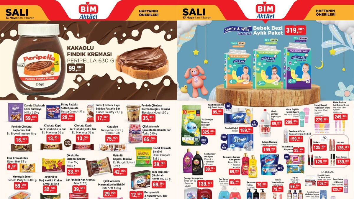 BİM fiyatları dibe çekti, duyan akın etti! Deterjan 89.00 TL, Selpak 95.00 TL, Bebek Bezi 319.00 TL…