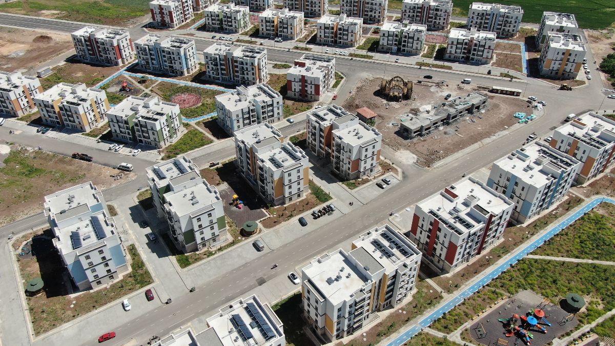 Gaziantep'te deprem konutları tek tek tamamlanıyor