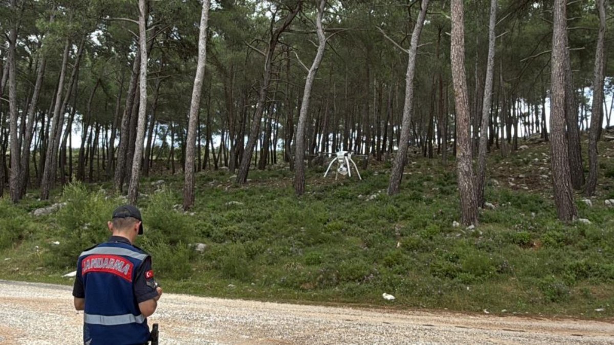 Muğla'da ormanlara giriş yasaklandı: Jandarma termal dronla nöbette