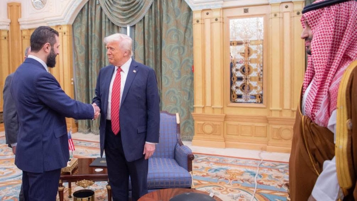Trump-Şara görüşmesinden ilk kareler