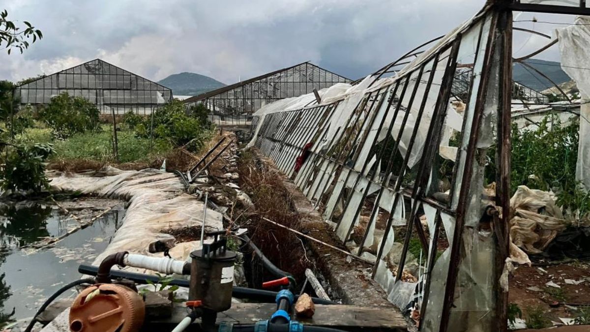 Antalya'da hortum: Seralar yıkıldı, çatılar uçtu