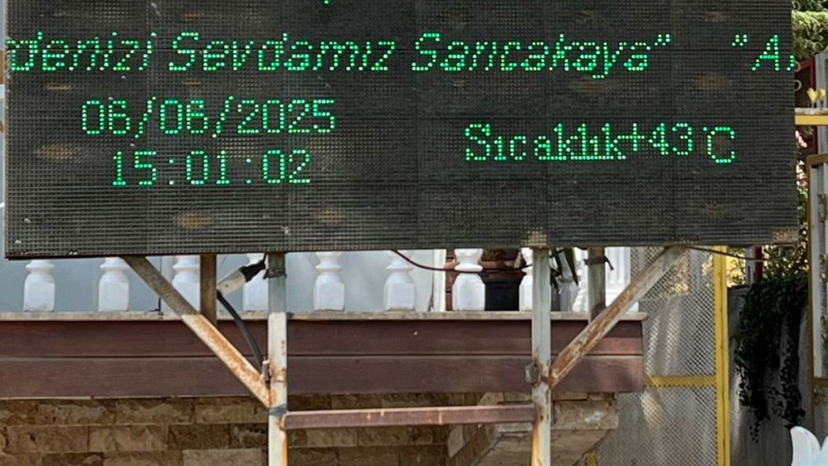 Türkiye’nin en sıcak yerinde termometreler 43 dereceyi gördü