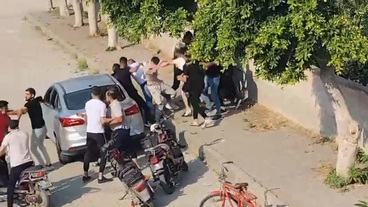 Hatay'da meydan savaşı gibi kavga