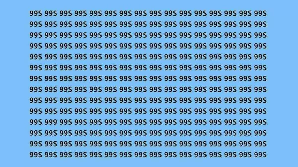 Dikkat testi: 995'lerin içine gizlenmiş 999 sayısını sadece zekiler fark ediyor