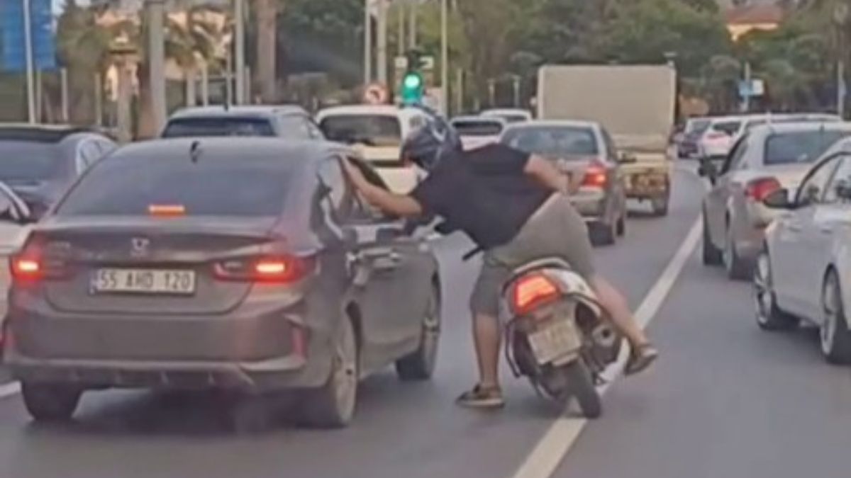 Samsun'da trafikte kavga