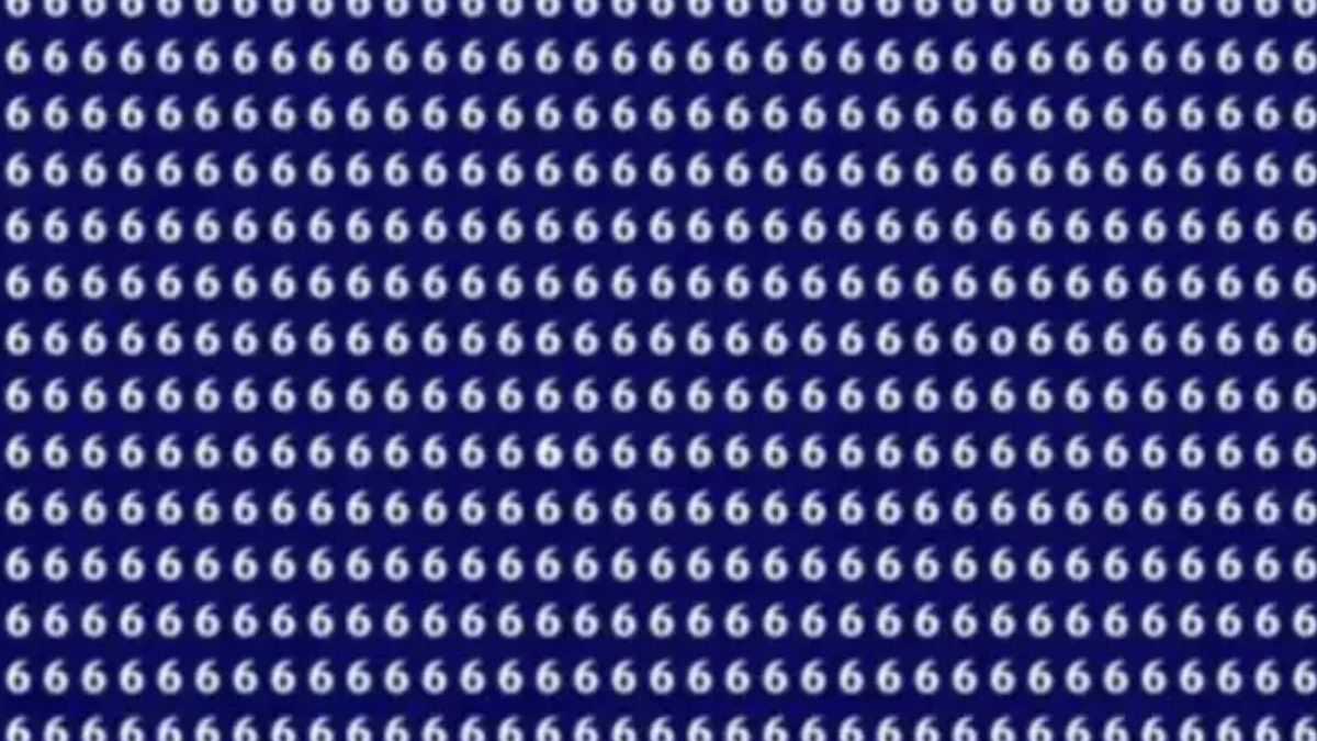 Gören dahi, göremeyen… Bir daha baksın! “6”ların arasında gizlenen “0” nerede?